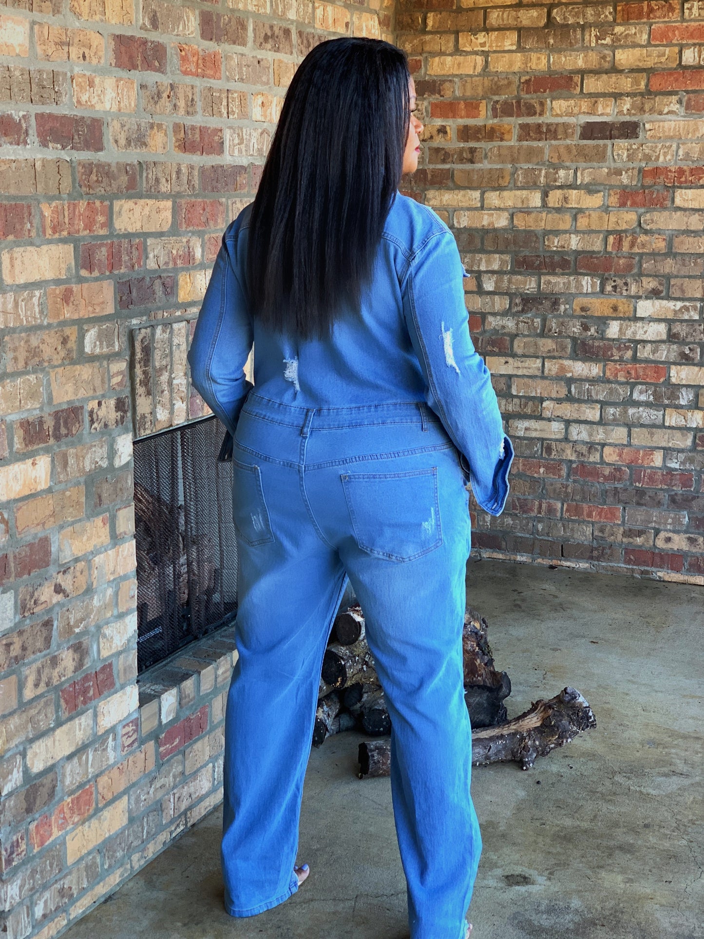 Towanda’s Utility Denim Jumpsuit