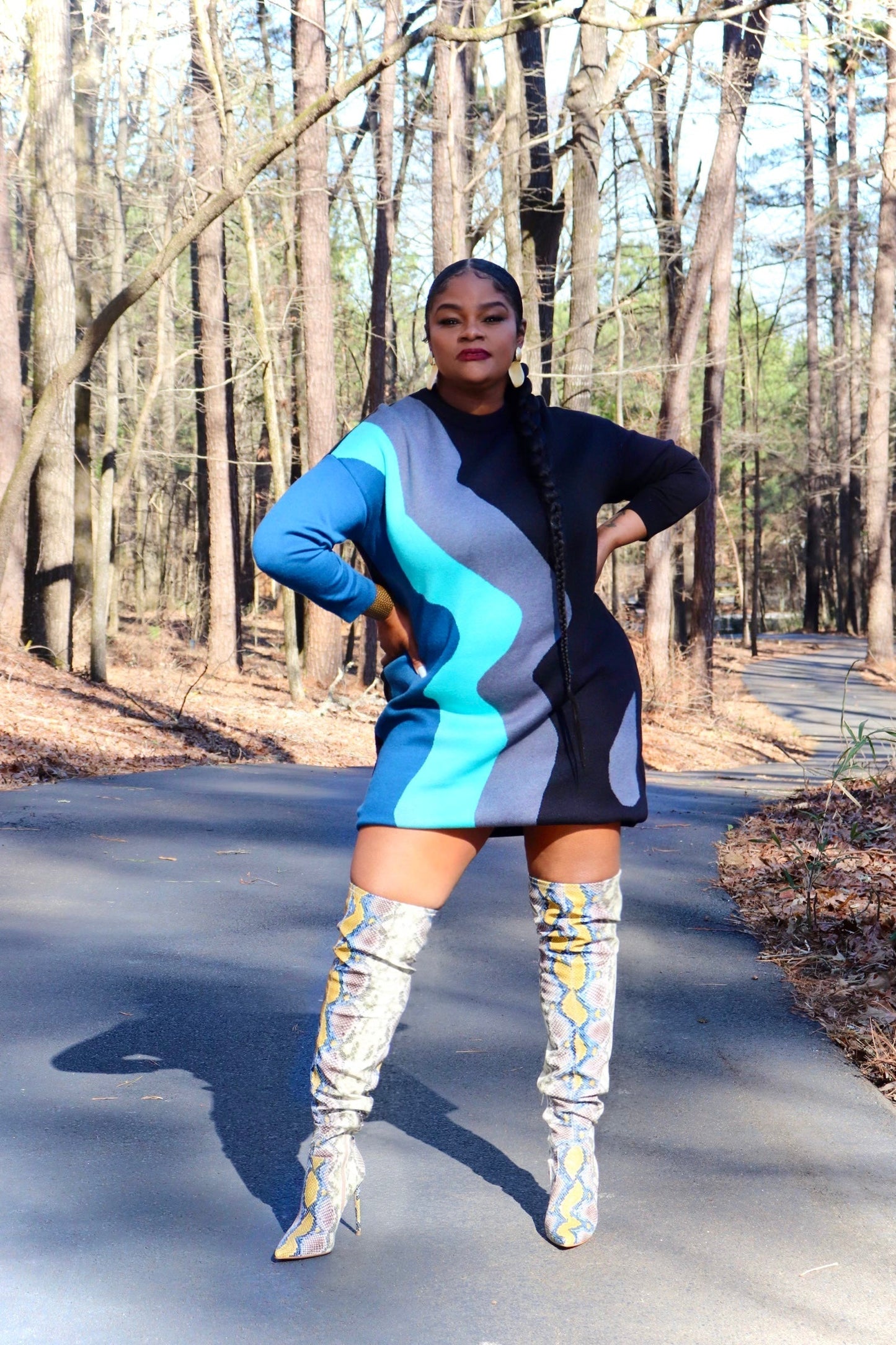 Catch the Wave | Sweater Dress