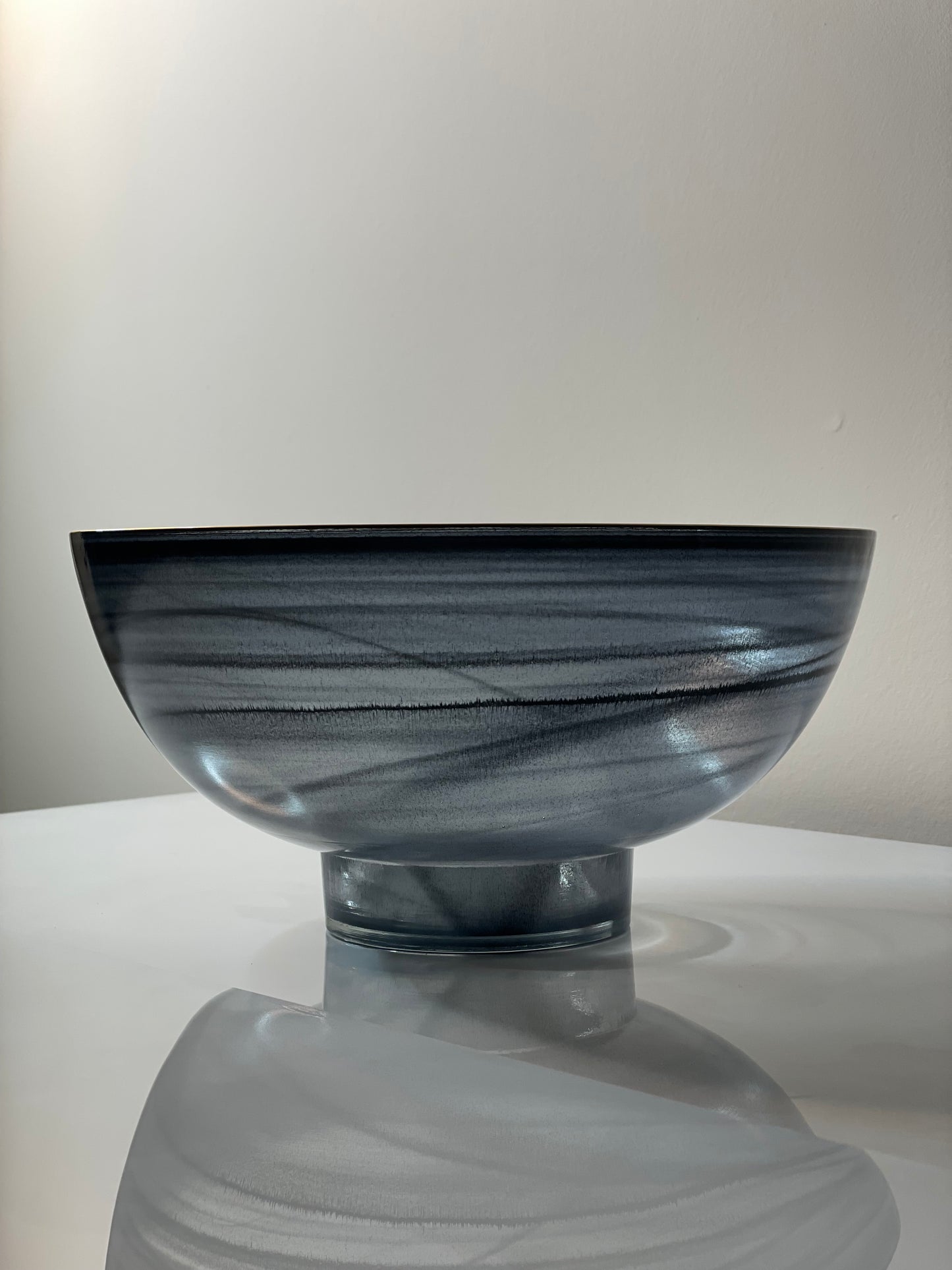 Black Alabaster Serving Bowl