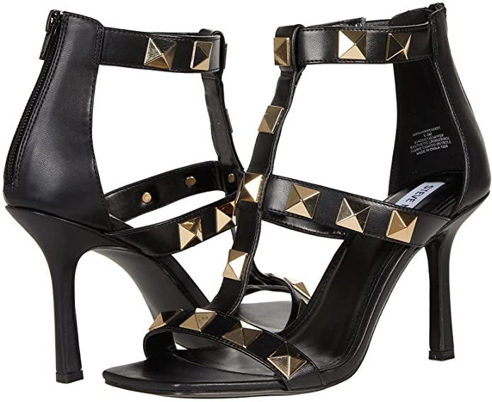 The Anyah Studded T-Strap Heels