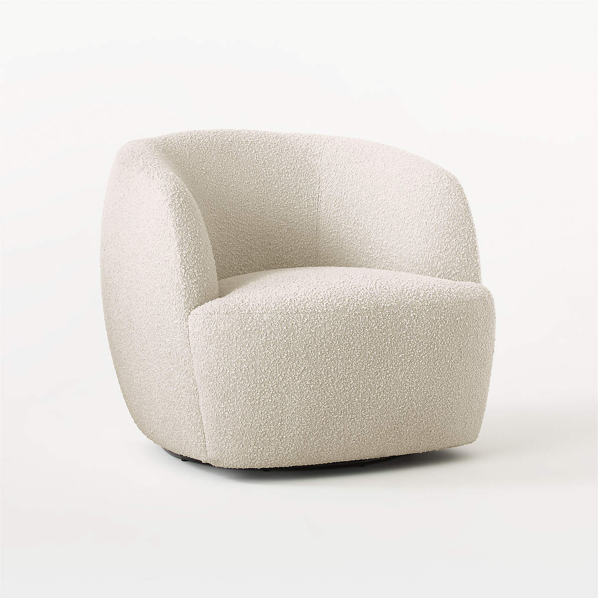 GWYNETH IVORY BOUCLE SWIVEL CHAIR