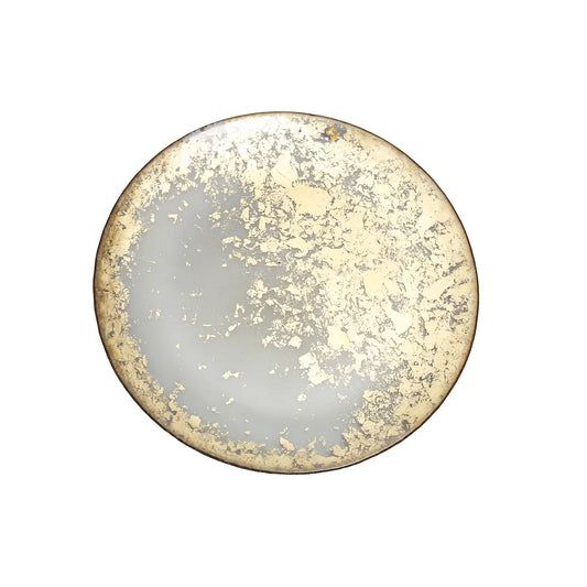 Smoked Glass and Gold Leaf Charger Plates